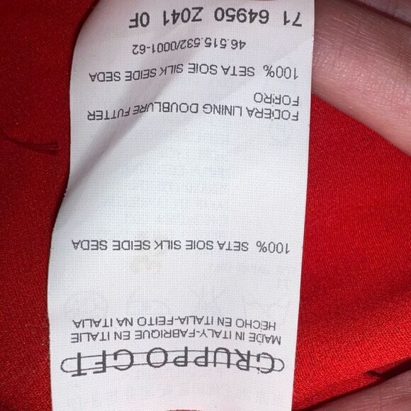 NWTs Vintage Valentino Red Maxi Ruffle Skirt - Picture 11 of 11